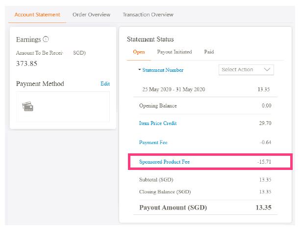 解读 Lazada 账单上的广告投放费用