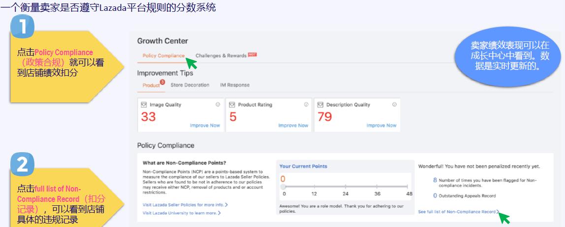 Lazada绩效扣分系统概览