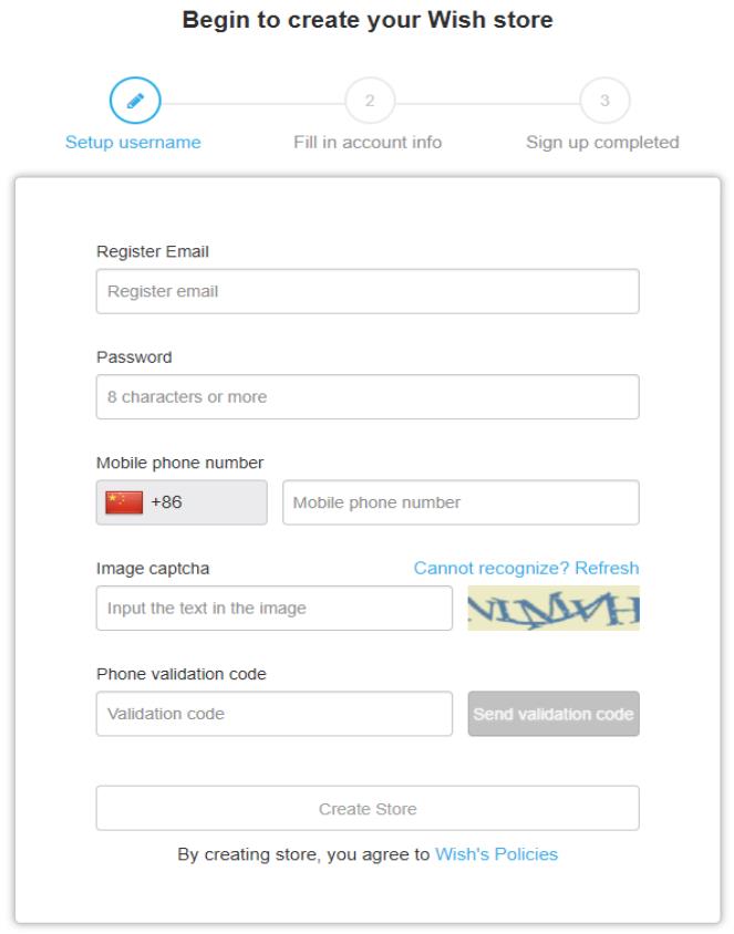 Wish 注册流程指南（适用于中国大陆商户）